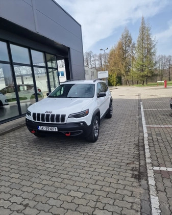 Jeep Cherokee cena 96000 przebieg: 72000, rok produkcji 2019 z Katowice małe 352